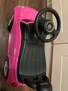 Fiat toy car pink ride on