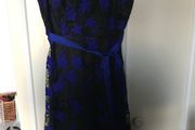 Size 12 black and blue dress