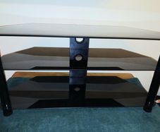 New heavy glass tv stand.