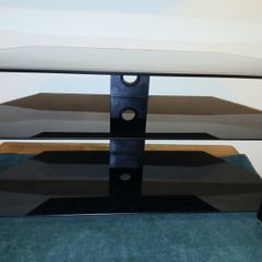 New heavy glass tv stand.