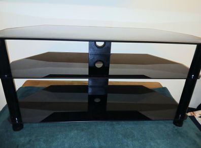 New heavy glass tv stand.
