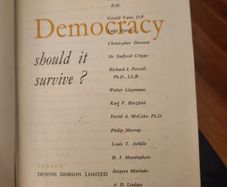 Democracy Should It Survive. Published By Dennis Dobson Ltd London. 1946 Hardback In Good Condition. See Photos For Same.