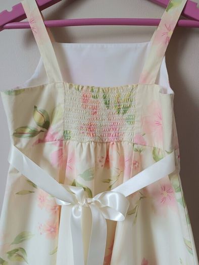 Girls Lemon Floral Dress Age 7-8