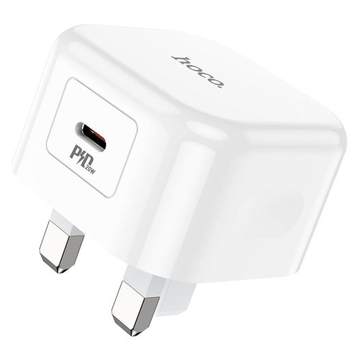 Hoco Type-C 20W Fast Charge Power Adapter (White)