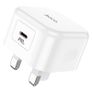 Hoco C91B Type-C 20W PD Power Adapter White Image 3