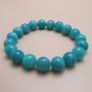 Natural Amazonite Gemstone Bracelet Aqua Green Gemstone Beads (11mm) Image 10