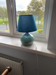 LOUIS MULCAHY pottery lamp with free new lamp shade
