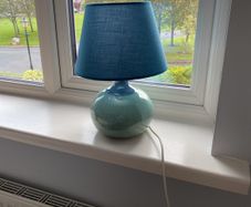 LOUIS MULCAHY pottery lamp with free new lamp shade