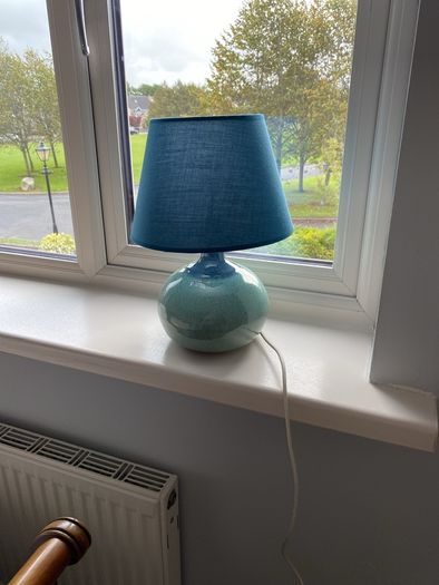 LOUIS MULCAHY pottery lamp with free new lamp shade