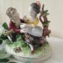 Unterweissbach Germany Porcelain Dresden Figurine  Courting Couple  "Young Lovers" Image 3