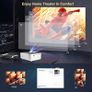 12000Lumens Portable HD LED Projector 1080P Home Theater Multi-Functional Smart Image 3