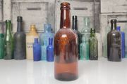 398 - Antique Killarney Mineral Water Saorstat Eireann Dark Amber Glass Collectible Decorative Irish Free State Bottle