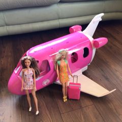 Barbie Large Airplane w/ 2 Dolls and Accessories