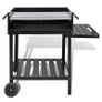 BBQ Stand Charcoal Barbecue 2 Wheels Image 2