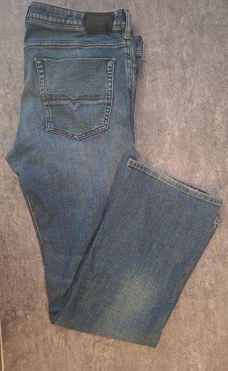 Diesel Zatiny Men's Bootcut Jeans W36 L32 Mid Blue Wash Denim Classic Fit