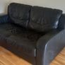 Leather couch and single recliner -FREE Image 3