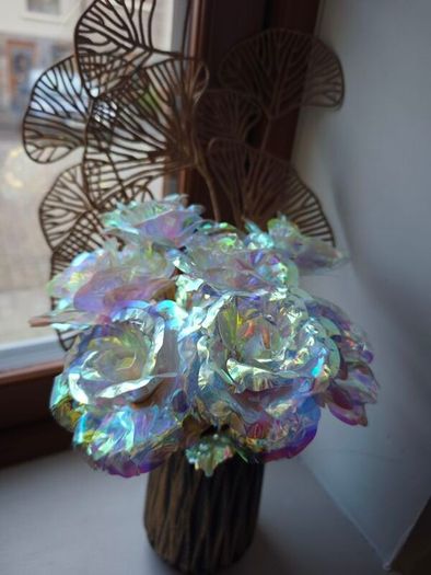 Holographic Artificial Rose Bouquet