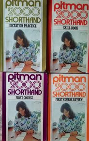 Pitman 2000 Shorthand Books x 4