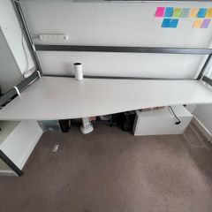 desk for IKEA SVARTA bed