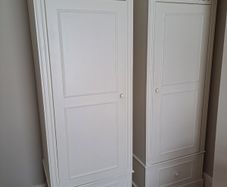 2 x single wardrobes