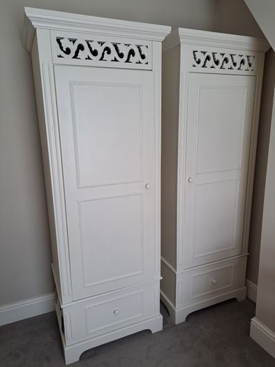 2 x single wardrobes