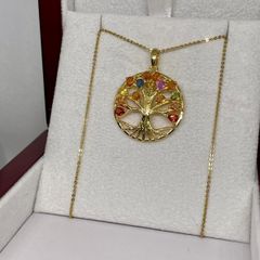 Sapphire Pendant with Chain (Size 20) in Yellow Gold Plated Sterling Silver 2.78 Ct.