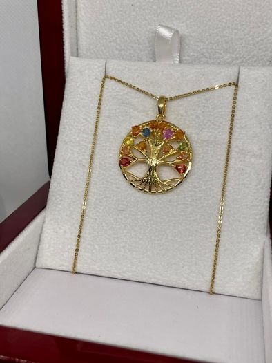 Sapphire Pendant with Chain (Size 20) in Yellow Gold Plated Sterling Silver 2.78 Ct.