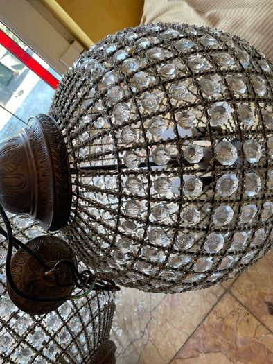 Chandeliers (2) large pieces  3 light -heavy