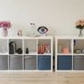 QUICK SALE (BARGAIN): IKEA White Cube Storage Shelves (Set of 2 Units) + Storage Bins | Excellent Condition - Collection D13 Image 2
