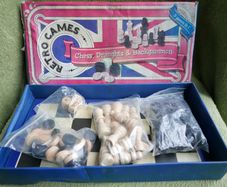 Retro Games 3 In 1 Chess, Backgammon & Draughts Set Board Games