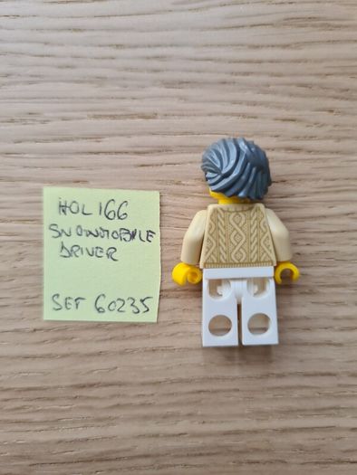 lego hol166 snowmobile driver, set 60235