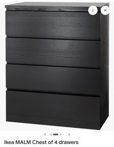 Wood Black Drawer