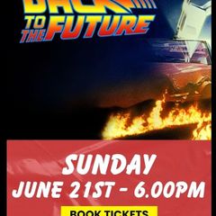 Drive in movie Tickets for 5seater car. Back to the Future. Sun 21st June @6