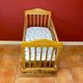 Babylo Timber Glider Crib With Mattress | Excellent Condition Image 3