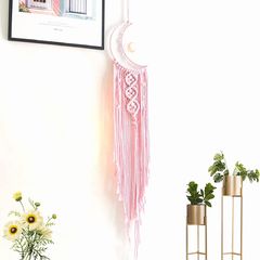 LED Dream Catcher,Handmade Pink Sweet Dream Catchers with Lights,Christmas Wedding Gifts, Bedroom Wall Hanging Ornaments Crafts,Decorations for Girls Friends (FREE POSTAGE)