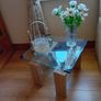 Pine book case...Oak coffee table...pine nest of t Image 4