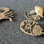 3 brass crabs,. Solid brass. Image 2