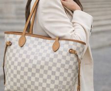 Louis Vuitton Neverfull Azure MM Authentic