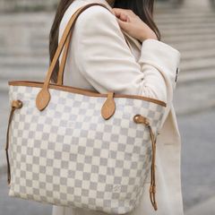 Louis Vuitton Neverfull Azure MM Authentic