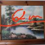 A very old hand-painted painting on canvas Image 2