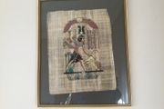Art - Egyptian Painting on Papyrus. ( Reduced)