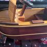 Vintage Wooden Rocking Boat Image 2