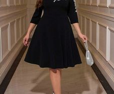 Stunning Black Dress with Sparkly Gems size 20 + matching earrings available