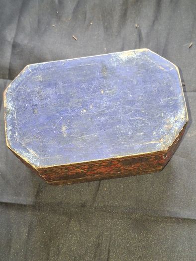 Antique 19th Century Kashmiri Lacquered Papier Mache box featuring ornate floral and bird motifs