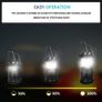 2 x Camping Lantern Battery Operated Portable LED Camping Lamp with Foldable Hook, Tent Lights Waterproof Outdoor Hanging Lamp for Emergency, Hiking, Fishing, Camping Accessories (FREE POSTAGE) Image 4