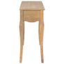 Console Table with 2 Drawers 120x35x76 cm Solid Pine Wood Image 4