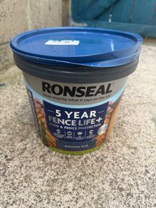 5L Ronseal shed and fence paint - midnight blue