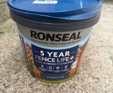 5L Ronseal shed and fence paint - midnight blue
