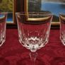 3 Piece Stemmed Crystal Goblets / Wine Glasses Image 6