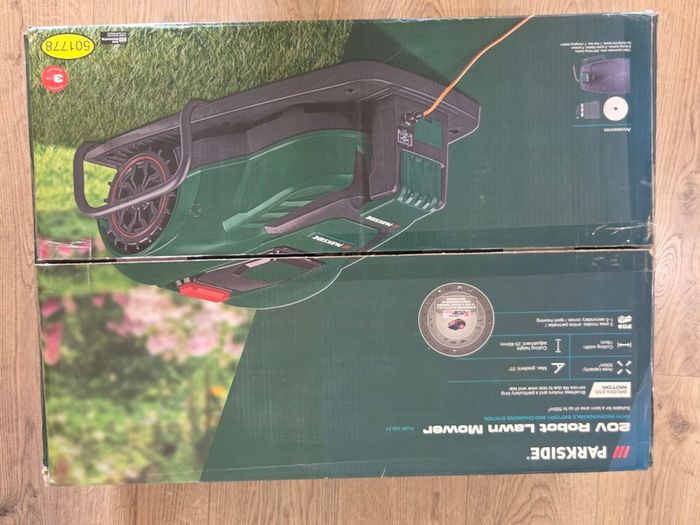 Parkside PAMR 500 A1 20V Robot Lawn Mower - Working, Warranty to May 2028